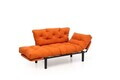 Canapea extensibilă de grădină cu 2 locuri, Atelier del Sofa, 859FTN2909, Portocaliu