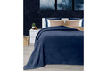 Patura Single, Twin - Brown, Blue, Elliott, 60% bumbac/33% acril/7% poliester