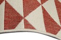 Covor cu doua fete Titor Triangle, Decorino, 160x235 cm, polipropilena, rosu/maro