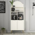 Dulap de bar pentru cafea, Hommy Craft, Lyon 80, PAL, Crem / Aur