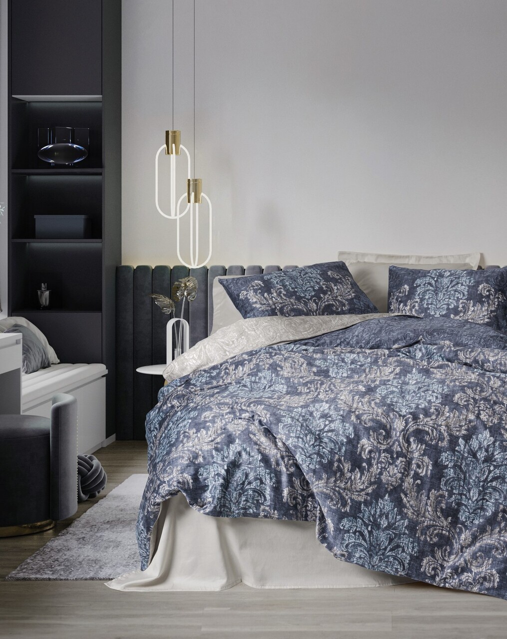 Lenjerie de pat dubla (DE) L'essentiel Maison Owen Bej