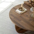 Set masuta de cafea, Neostill, Podium Wood, 100% LEMN MOLID DE PIN, Maro