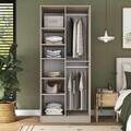 Dulap pentru haine, Hanah Home, BA309, 90x210x57.5 cm, Gresie