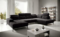 Coltar dreapta 6 locuri ELTAP, RT-10VE, Bretan, 350x205x107 cm, lemn/poliester, negru