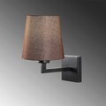 Aplica de perete, Opviq, 892OPV1251, Metal, Negru/Maro