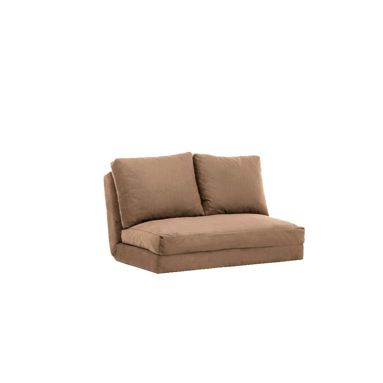 Canapea extensibilă cu 2 locuri, Futon, 859FTN1278, Metal , Maro deschis - 1 | YEO