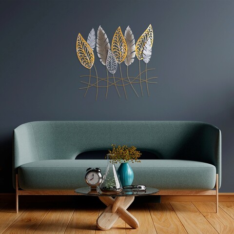 Decoratiune de perete, kosmer, metal, dimensiune: 75 x 80 x 5 cm, multicolor