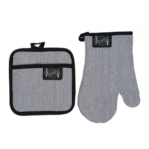 Set 2 piese pentru bucatarie heinner, bumbac, navy