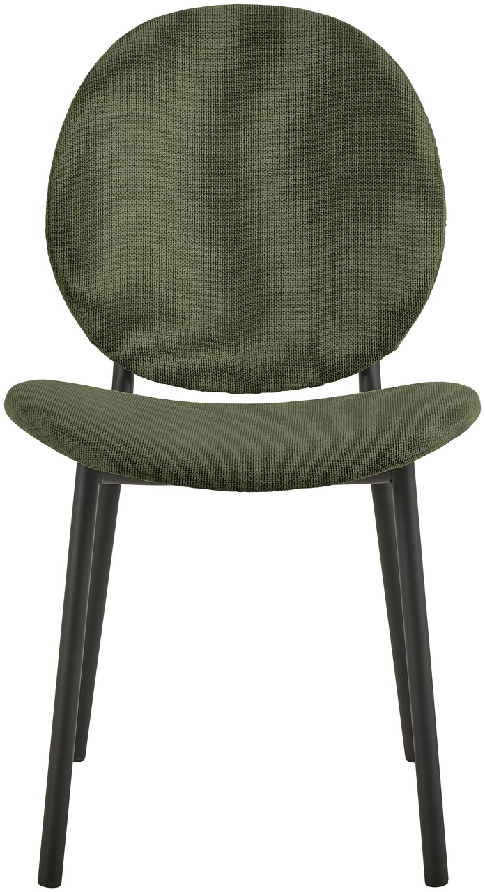 Scaun Cliff, Actona, 50x57.5x87 cm, tesatura structurata/otel, verde forest - view 13