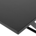 Masa pliabila dreptunghiulara, Breeze, L.120 l.80 H.73, aluminiu, negru
