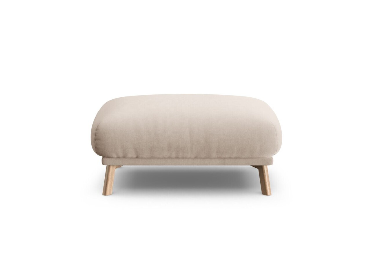 Taburet, Naomi, Micadoni Home, 100x70x41 cm, catifea, bej