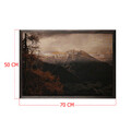 Tablou decorativ, Mountain XL, Lemn, Lemn, Multicolor