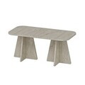 Masuta de cafea, Hanah Home, Mantar, 90x39x45 cm, Travertin