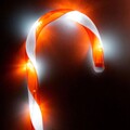 Set 5 decoratiuni luminoase Candy, H74 cm, sintetic, alb/rosu