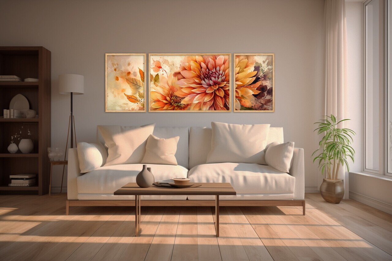 Tablou decorativ, Huhu301, Lemn masiv, Multicolor