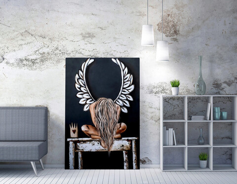 Tablou decorativ, wy177 (70 x 100), 50% bumbac / 50% poliester, canvas imprimat, multicolor