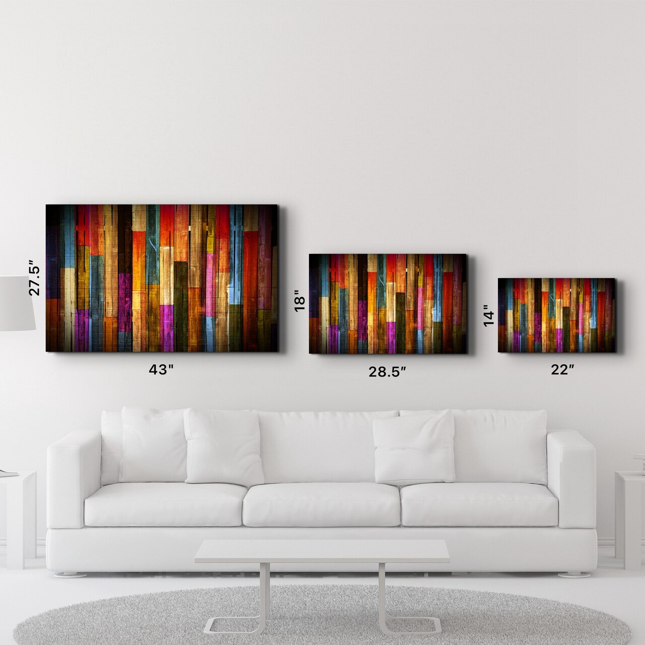 Tablou decorativ, OGLS-1099, Dimensiuni: 70 x 110 cm, Multicolor - view 6