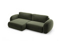 Coltar extensibil reversibil 4 locuri, Tonale, Cosmopolitan Design, 262x149x88 cm, tesatura chenille, verde