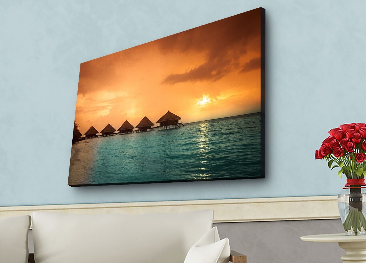 Tablou decorativ cu lumina LED, 4570HDACT-035, Dimensiune: 45 x 70 cm, Multicolor - view 2