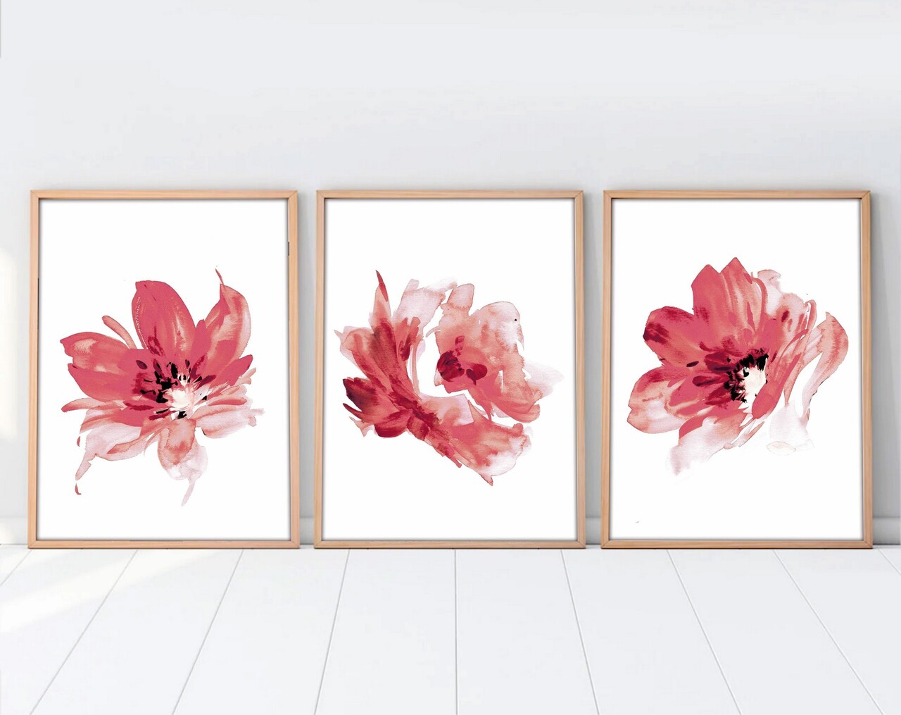 Set 3 tablouri decorative, Huhu216, Cadru: 100% LEMN MASIV (Grosime: 2,5 cm), Multicolor - view 6