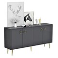 Consola, Olivia, Drop, 140x75x40 cm, PAL, Antracit