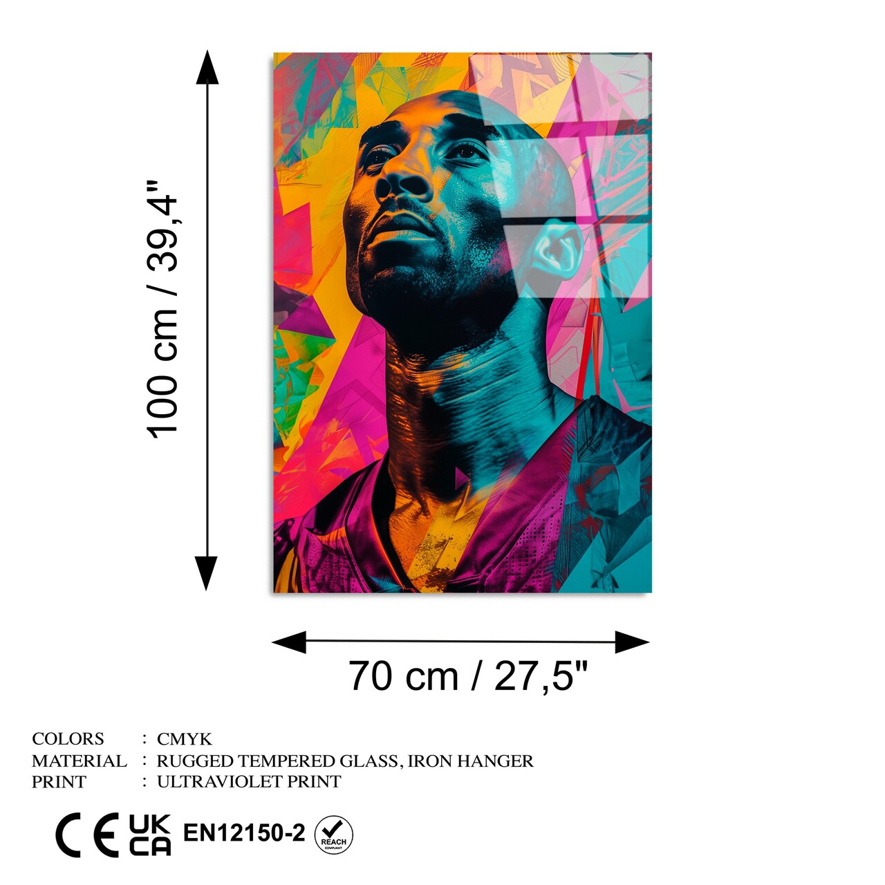 Tablou decorativ, UV-1181, 70 x 100 cm, Multicolor - view 8