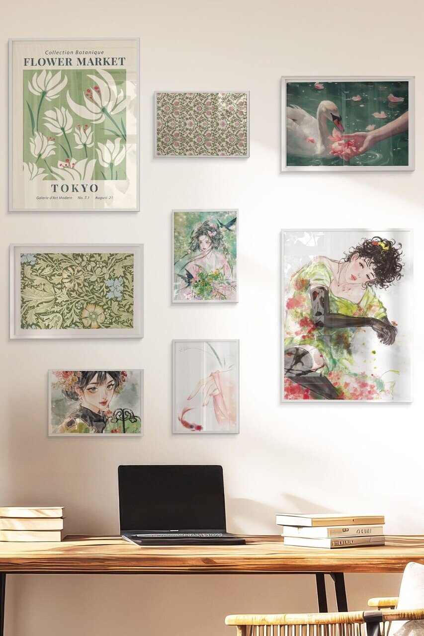 Tablou decorativ, Çgs-074-White-Byk, Lemn masiv, Față: 100% PVC STICLĂ, Multicolor - view 3
