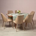 Masa dining extensibila, Shangai, 80/140 x 80 x 76.5 cm, MDF, maro