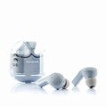 Casti fara fir cu carcasa de incarcare Grey InnovaGoods, Bluetooth 5.0, control tactic, USB-C, gri