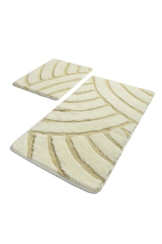 Set covoraș de baie (2 bucăți), chilai, alya, fibre acrilice, multicolor