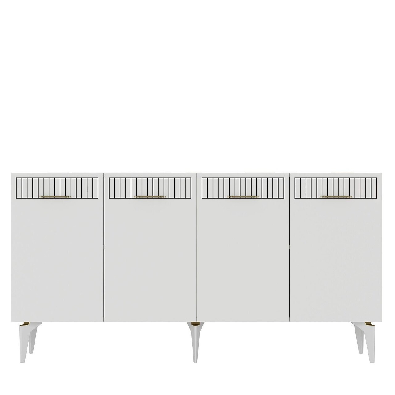 Consola, Hanah Home, Batum 150, 150x79x32 cm, Alb/Auriu — imaginea 4