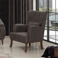 Fotoliu, Unique Design, 867UNQ1513, Lemn de carpen, Antracit