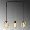 Candelabru Opviq, Halka - 6241, 20x84x130 cm, 3 x E27, 100 W, negru/auriu