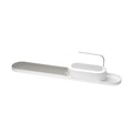 Set organizator chiuveta cu suport de uscare vase, Brabantia, SinkStyle Mineral, 75x13x15 cm, plastic/inox, alb