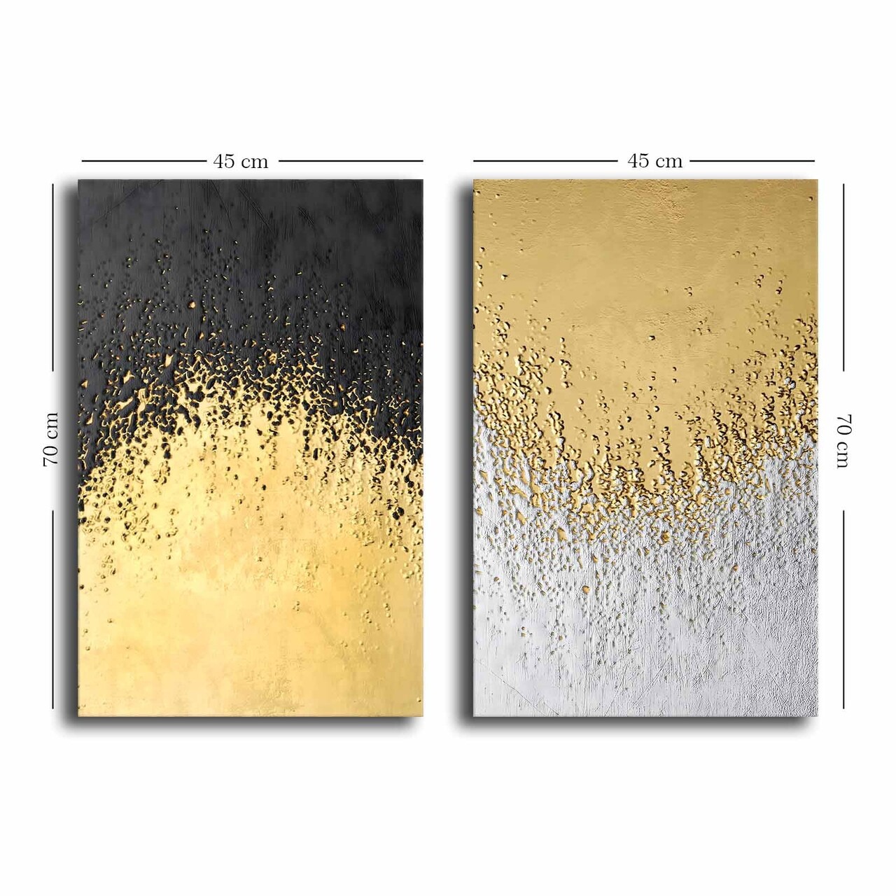 Set 2 tablouri decorative, 2P4570GSC-015, Lemn, Multicolor - view 4