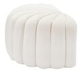 Taburet Shell, Mauro Ferretti, 80x54x42 cm, lemn de pin, crem