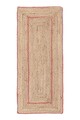 Covor Ankit, Bizzotto, 60x150 cm, iuta, natural/portocaliu
