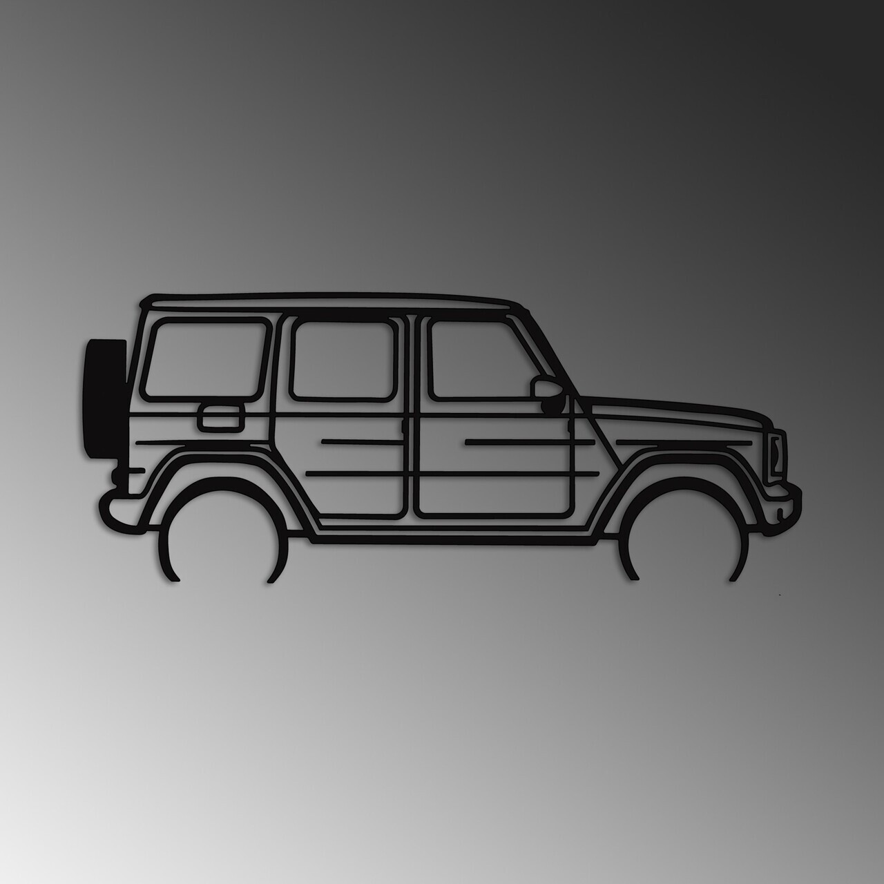 Decoratiune de perete, Mercedes G-Class, Dimensiuni: 73 x 30 cm , Negru — imaginea 4