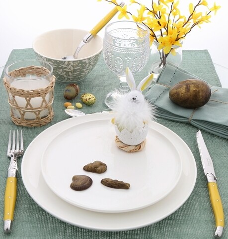 Set tacamuri 24 piese laguiole, jean dubost, inox, galben