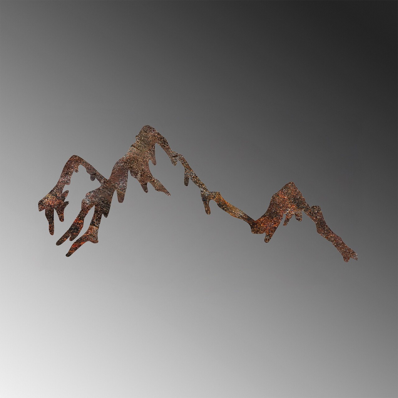 Decoratiune de perete, Rusty Mountain, Dimensiune: 45 x 70 cm, Maro antichizat - view 6