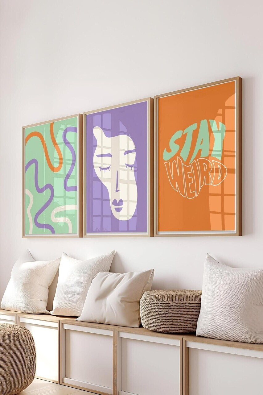 Set de pictură decorativă, Ç-300392, Sticla PVC, Multicolor — imaginea 2