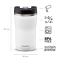 Termos inox Cafe Thermavac, Aladdin, 250 ml, alb
