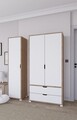 Dulap pentru haine, Miwood, Nisan 1600-019, Nuc deschis