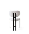 Set scaune 2 piese, Hanah Home, Muriz, Metal, Off White / Black