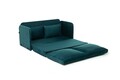 Canapea extensibilă cu 2 locuri, Futon, 859FTN2871, Metal , Verde petrol