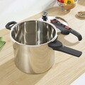 Oala sub presiune, Tefal, Secure Chrono P2594401, 8 L, 2 programe de gatire, aluminiu, argintiu