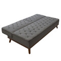 Canapea extensibila 3 locuri Marco, Pakoworld, 180x80x80 cm, textil, gri