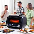 Friteuza cu aer cald cu gratar, accesorii si carte de retete InnovaGoods, Air Fryer Fryinn 12-in-1 6000, 6 L, 3400 W, negru