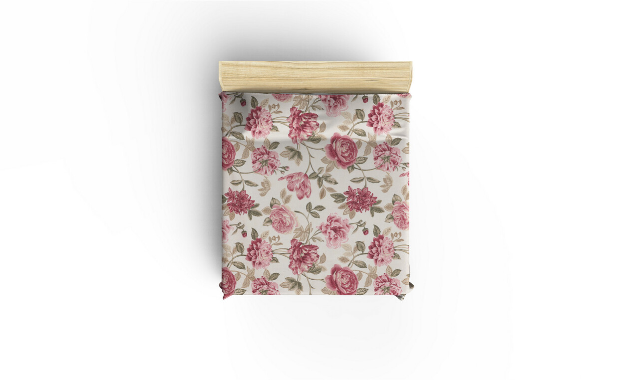 Cuvertura pique Single, Care - Pink, EnLora Home, Bumbac