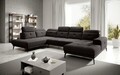 Coltar stanga 6 locuri ELTAP, LT-22FL, Bretan, 350x205x107 cm, lemn/poliester, maro inchis